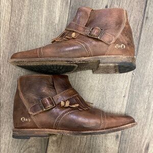 Women’s Bed Stu Dipper Brown Leather Ankle Boots